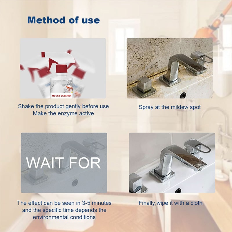 Professional Mold Remover and Mildew Spray with Fast-Acting Stain Killer Formula - Image 7