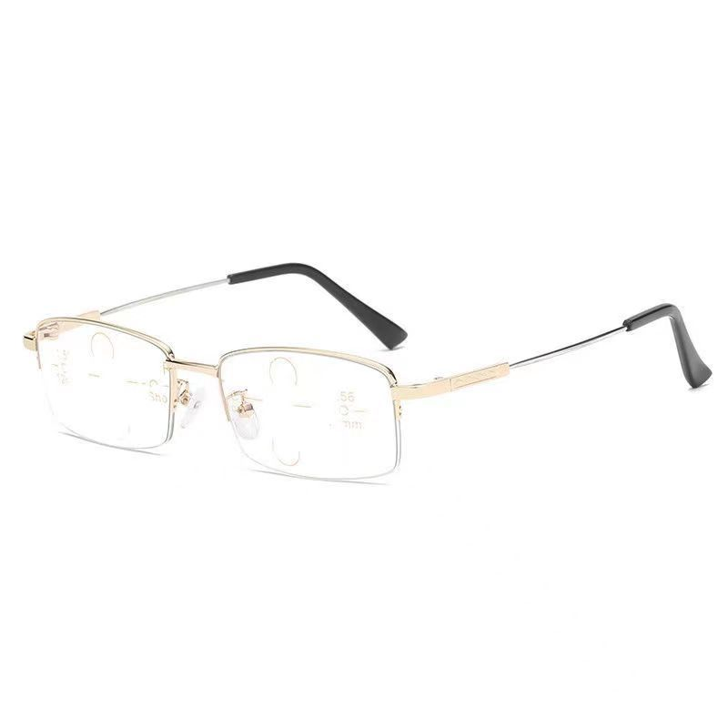 Progressive Multifocal Reading Glasses with Blue Light Blocking and Lightweight Metal Frame - Image 11