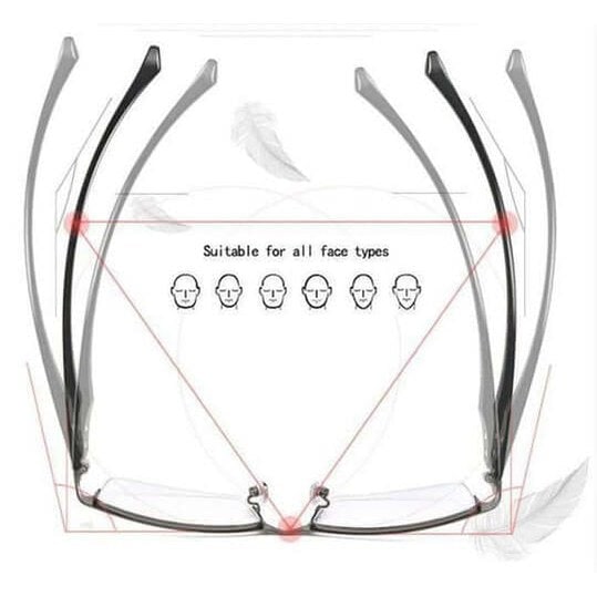 Progressive Multifocal Reading Glasses with Blue Light Blocking and Lightweight Metal Frame - Image 7