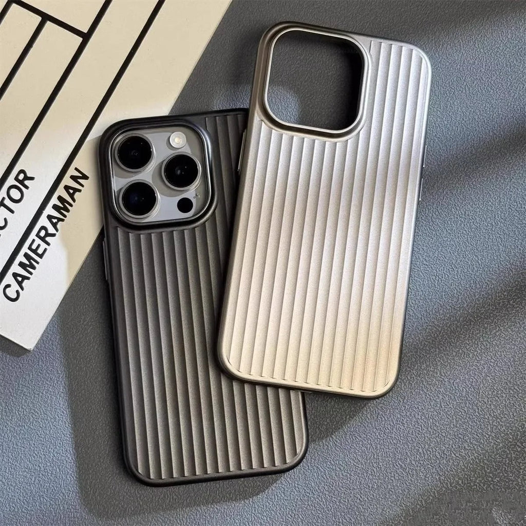 Protective Iphone Case Slim Ribbed Matte Finish Scratch Resistant Lightweight - Image 1