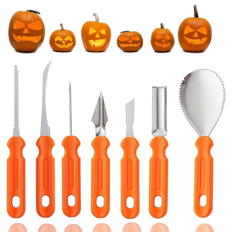 Pumpkin Carving Kit and Tools with Stainless Steel Supplies for Jack O Lantern Saw - Image 1
