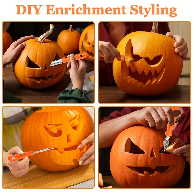 Pumpkin Carving Kit and Tools with Stainless Steel Supplies for Jack O Lantern Saw - Image 11