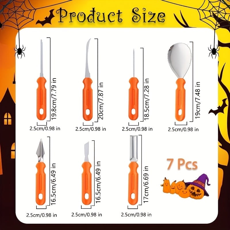 Pumpkin Carving Kit and Tools with Stainless Steel Supplies for Jack O Lantern Saw - Image 2