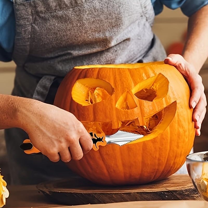 Pumpkin Carving Kit and Tools with Stainless Steel Supplies for Jack O Lantern Saw - Image 3