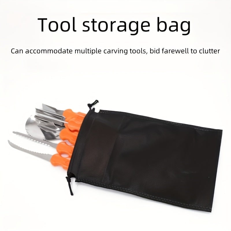 Pumpkin Carving Kit and Tools with Stainless Steel Supplies for Jack O Lantern Saw - Image 5