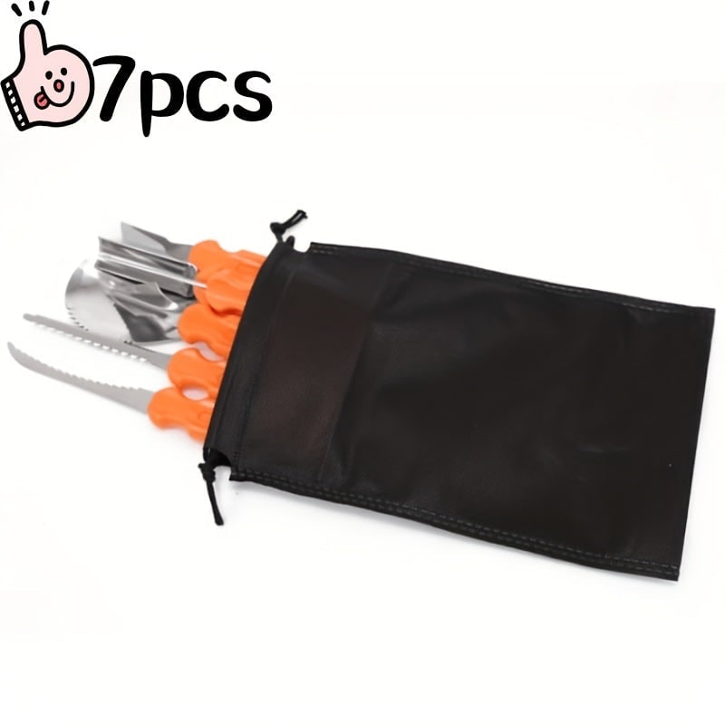 Pumpkin Carving Kit and Tools with Stainless Steel Supplies for Jack O Lantern Saw - Image 6