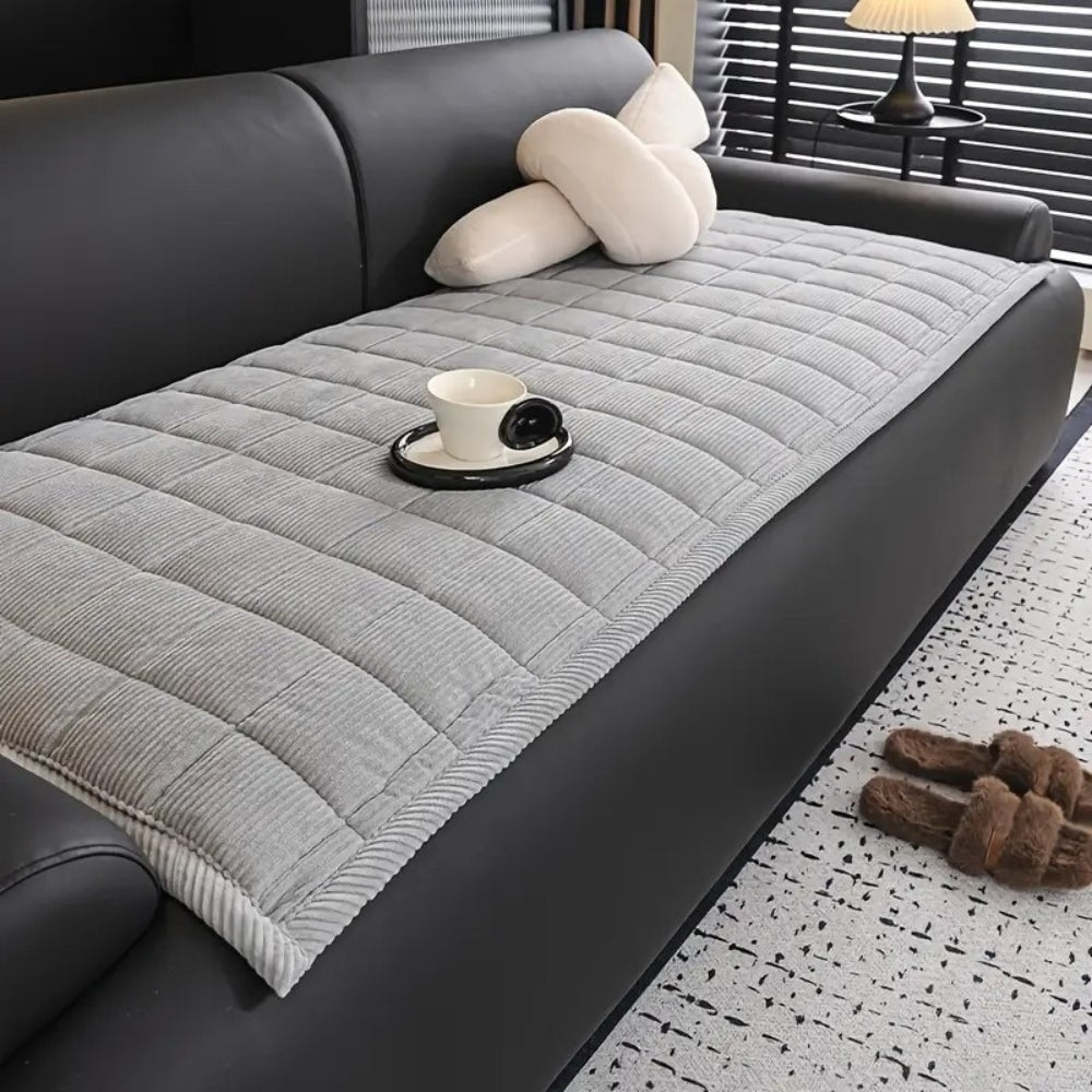 Quilted Sofa Couch Cover and Seat Protector Mat for Dogs with Soft Corduroy Texture - Image 4