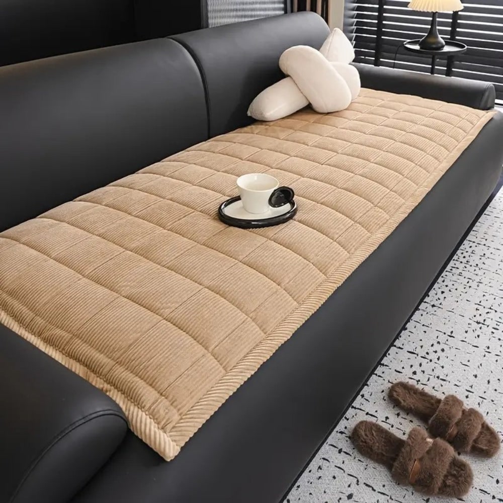 Quilted Sofa Couch Cover and Seat Protector Mat for Dogs with Soft Corduroy Texture - Image 5