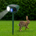 Solar Powered Ultrasonic Rabbit Repeller Humane Garden Protection