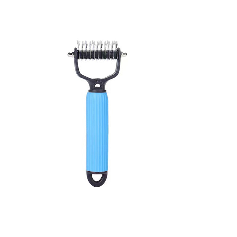 Rake Brush for Dogs with Double Sided Undercoat Dematting and Fur Deshed Grooming Tool - Image 15