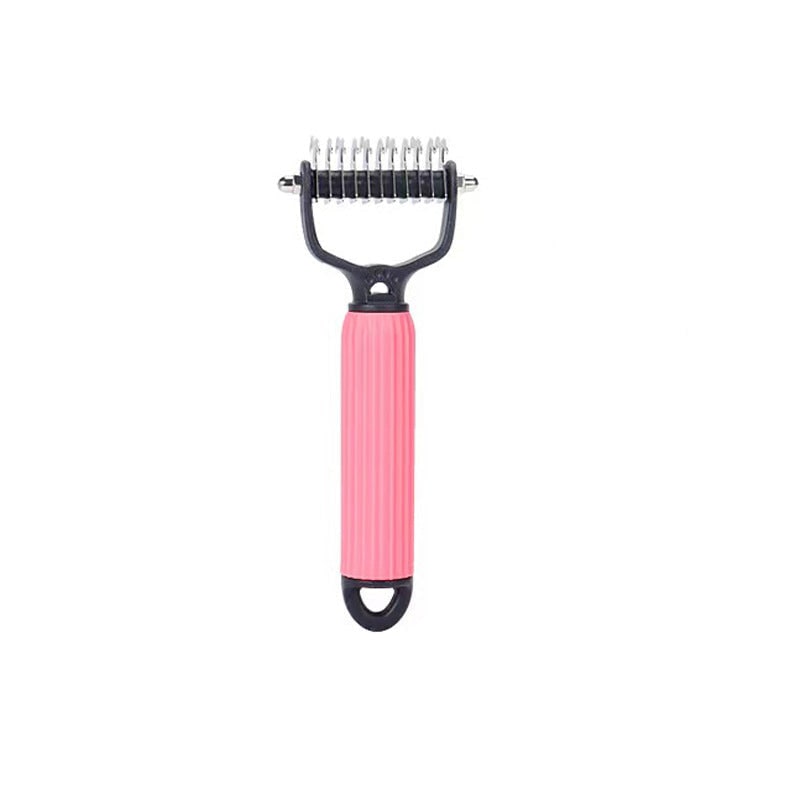 Rake Brush for Dogs with Double Sided Undercoat Dematting and Fur Deshed Grooming Tool - Image 18