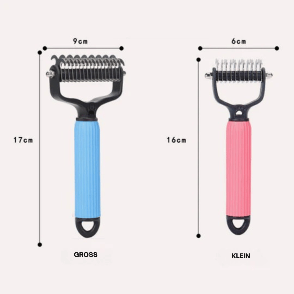 Rake Brush for Dogs with Double Sided Undercoat Dematting and Fur Deshed Grooming Tool - Image 6