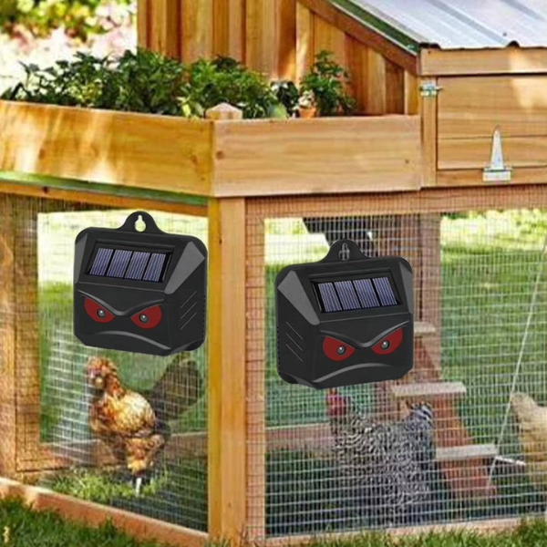 Rat and Mouse Deterrent with Electronic Ultrasonic Pest and Predator Light Eyes for Garden - Image 3