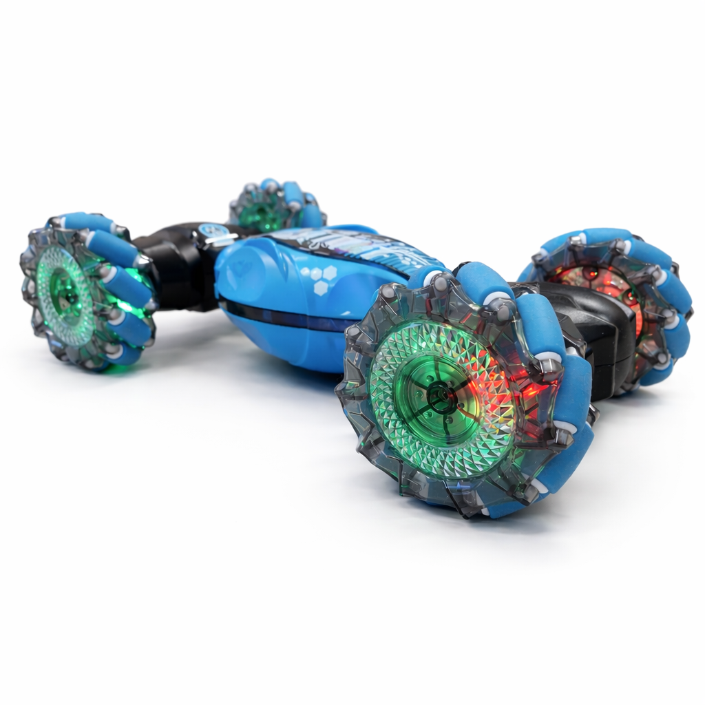 Rc Stunt Car with Gesture Control Transforming Chassis and LED Light-Up Wheels - Image 1