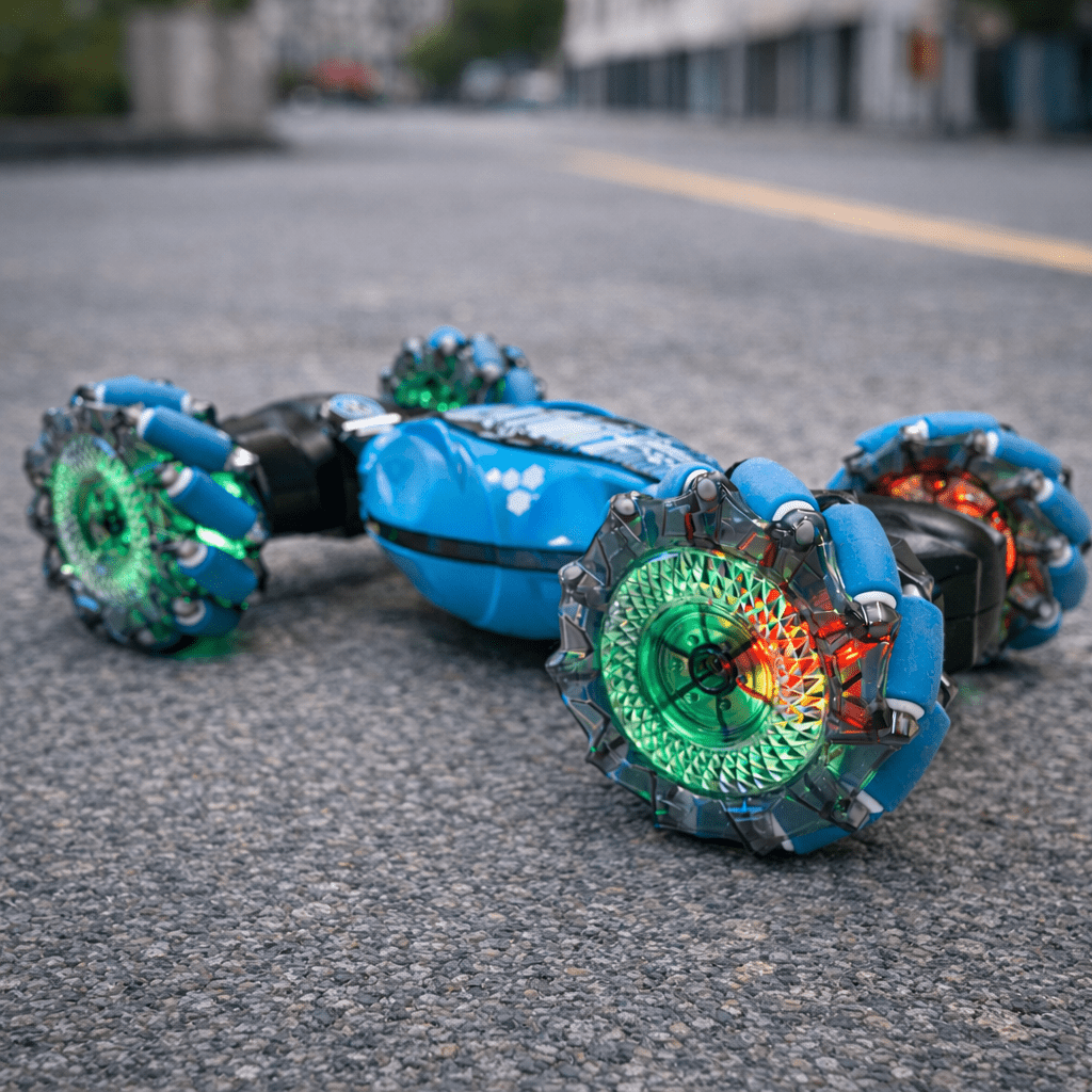 Rc Stunt Car with Gesture Control Transforming Chassis and LED Light-Up Wheels - Image 3