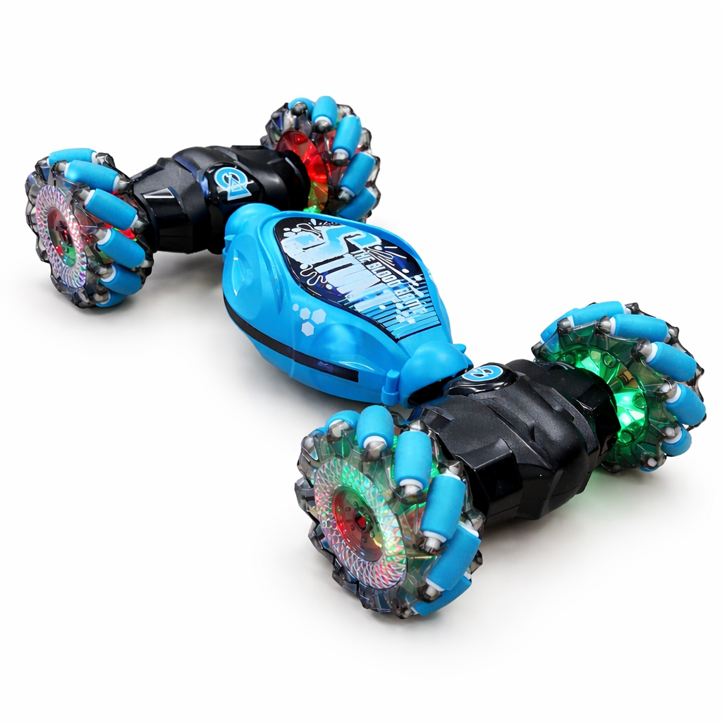 Rc Stunt Car with Gesture Control Transforming Chassis and LED Light-Up Wheels - Image 6