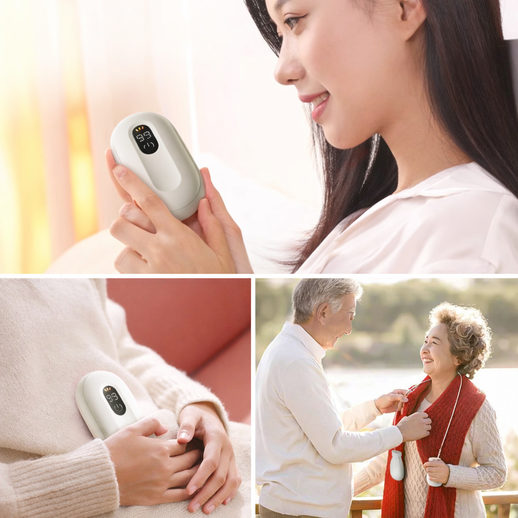Rechargeable Electric Reusable Hand Warmers with Magnetic Design Portable Pocket Set of 2 - Image 3
