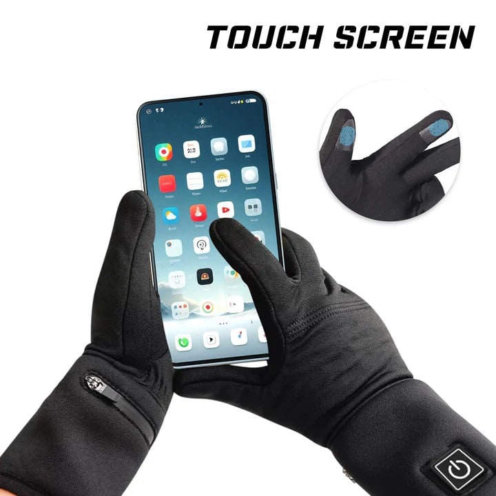 Rechargeable Heated Glove Liners and Mitten with Adjustable Temperature and Battery Pocket - Image 6