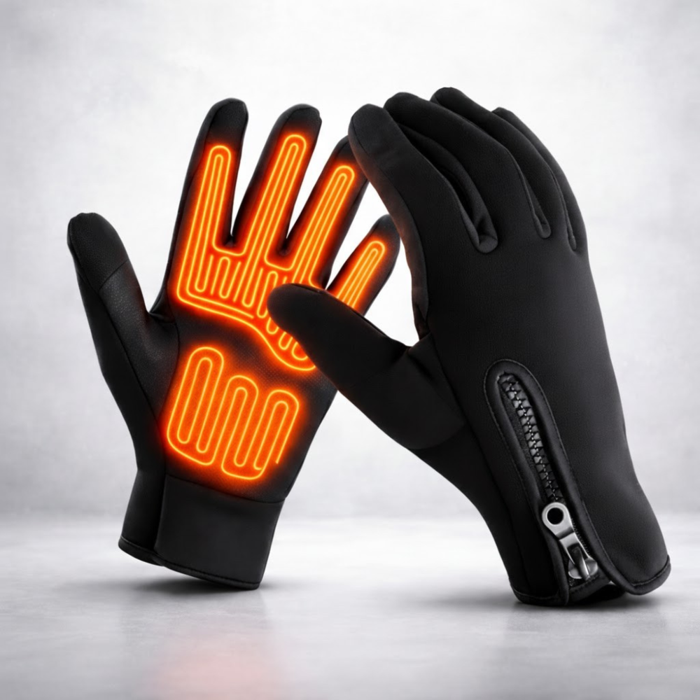 Rechargeable Heated Gloves for Skiing with Waterproof Touchscreen and Thermal Grip - Image 2