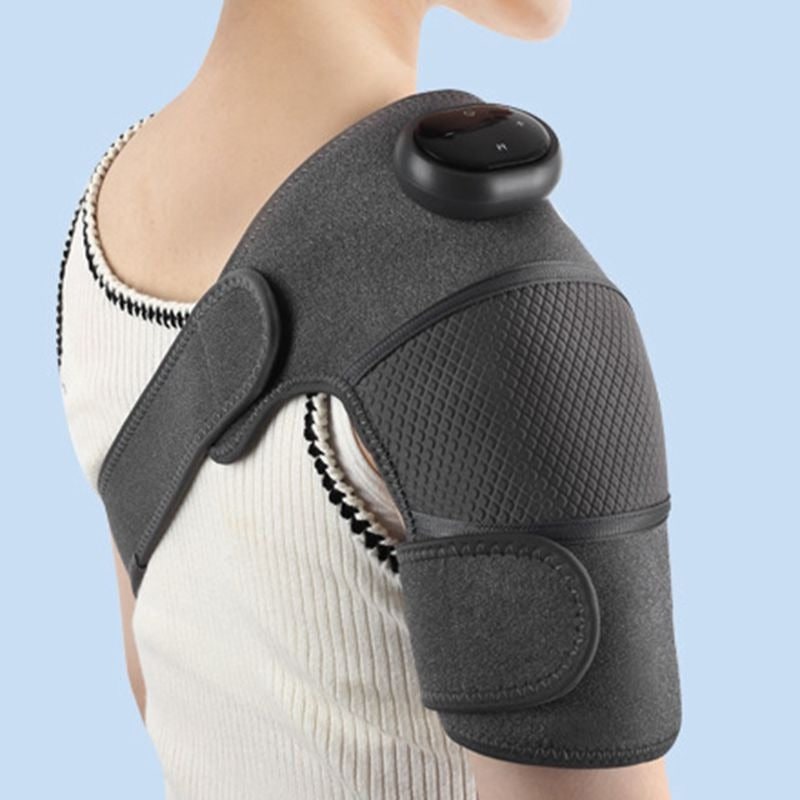Rechargeable Heated Knee Massager and Wrap with Vibration Adjustable Heat and Digital Controls - Image 10