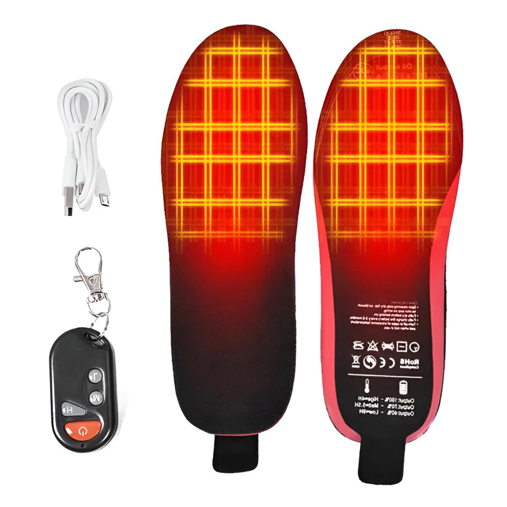 Rechargeable Heated Shoe Insoles with Wireless Remote Control and Arch Support - Image 5