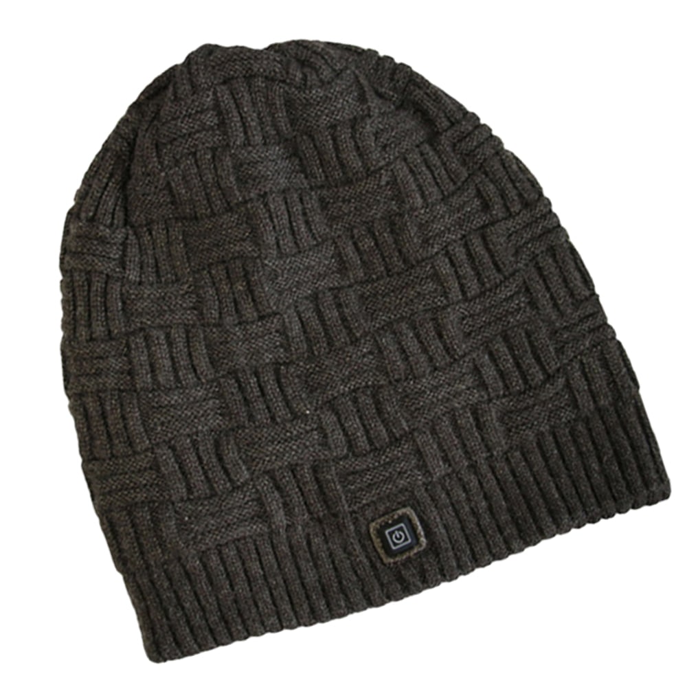 Rechargeable Heated Winter Beanie Hat with Ear Flaps and 3400mah Battery Skull Cap - Image 3