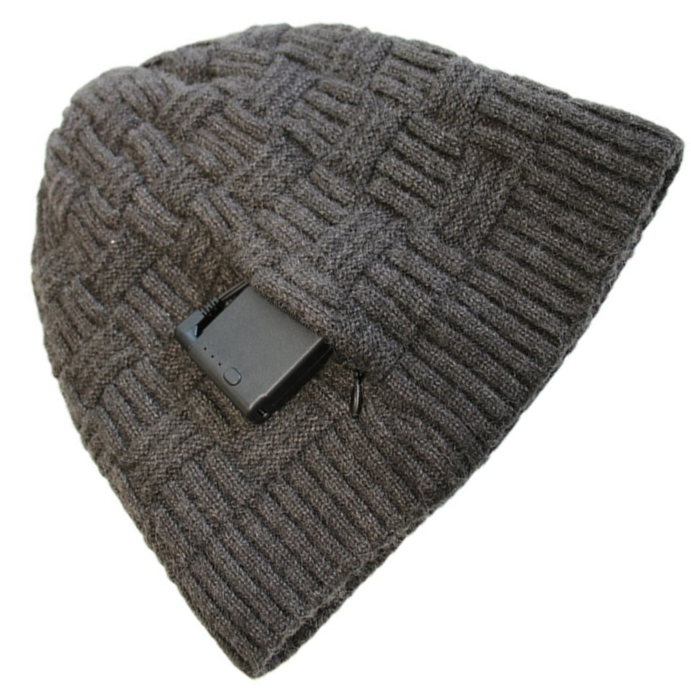 Rechargeable Heated Winter Beanie Hat with Ear Flaps and 3400mah Battery Skull Cap - Image 4