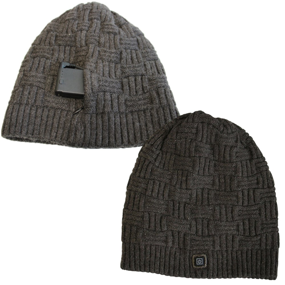 Rechargeable Heated Winter Beanie Hat with Ear Flaps and 3400mah Battery Skull Cap - Image 9