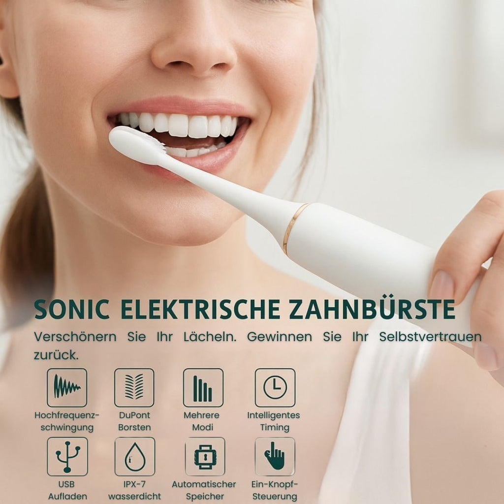 Rechargeable Sonic Electric Toothbrush with Timer and Soft Contoured Bristles - Image 4