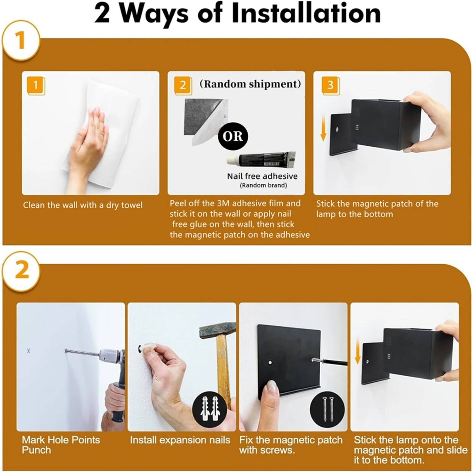 Rechargeable Wall Light Sconce with Motion Sensor Remote Control and Dimmable LED - Image 4