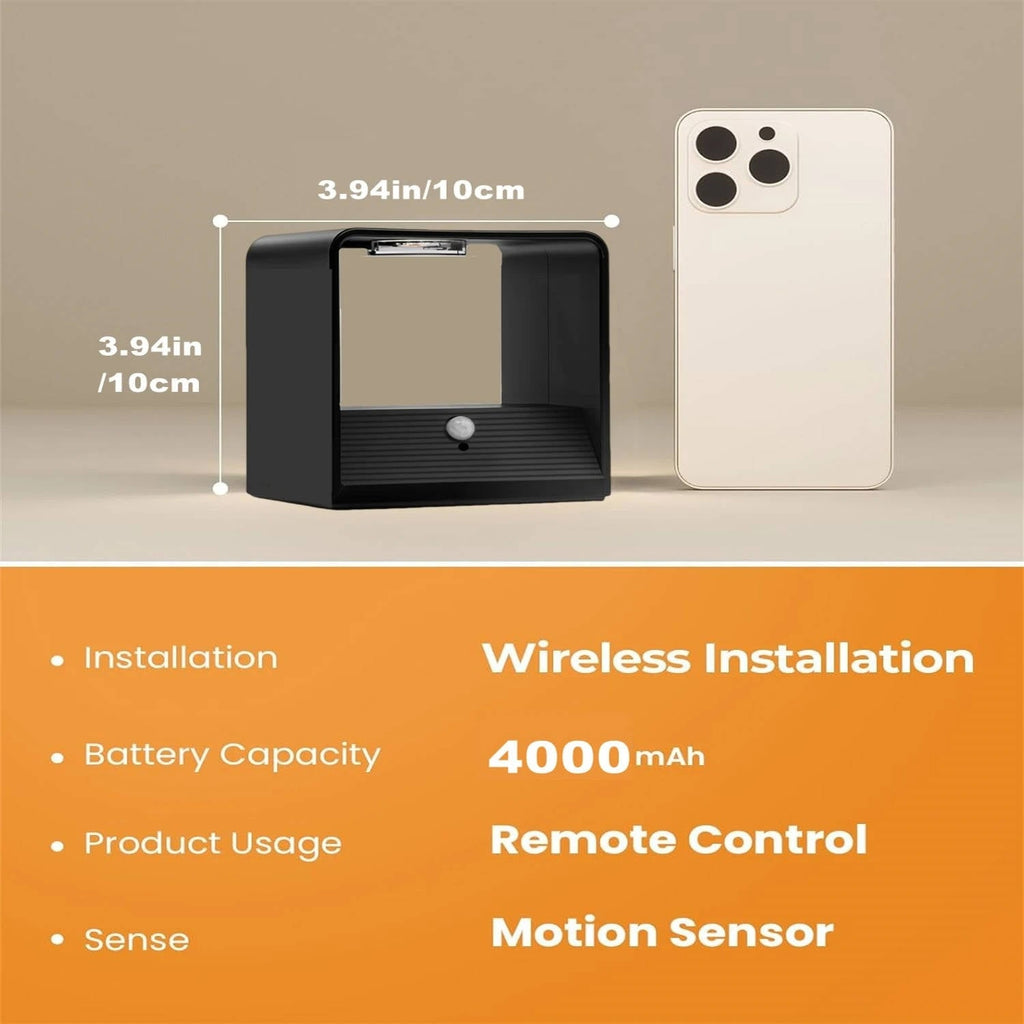 Rechargeable Wall Light Sconce with Motion Sensor Remote Control and Dimmable LED - Image 7