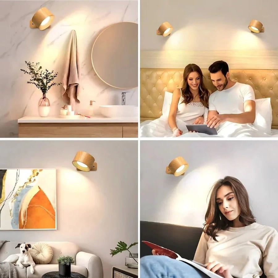 Rechargeable Wall Sconce with 360° Magnetic Mount and Wireless LED Lighting Outdoor - Image 15