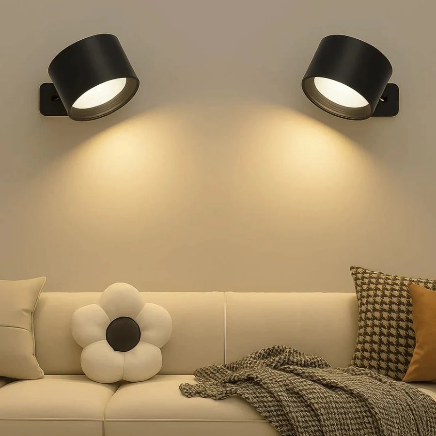 Rechargeable Wall Sconce with 360° Magnetic Mount and Wireless LED Lighting Outdoor - Image 2