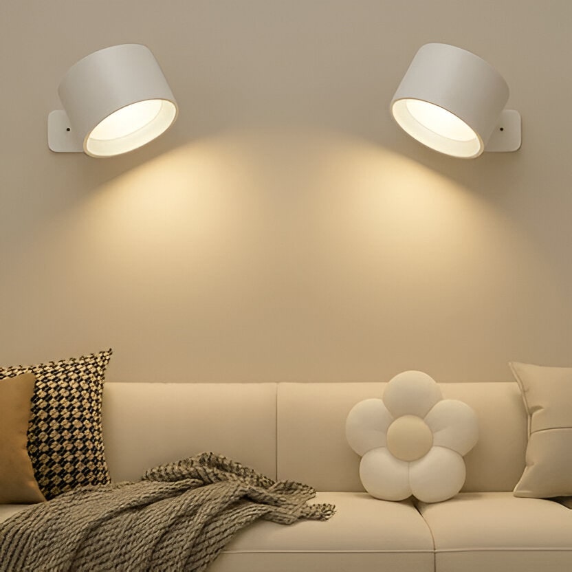 Rechargeable Wall Sconce with Modern Cordless LED Lighting and 360° Magnetic Rotation Lamp - Image 1