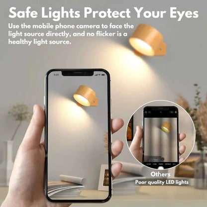 Rechargeable Wall Sconce with Modern Cordless LED Lighting and 360° Magnetic Rotation Lamp - Image 13