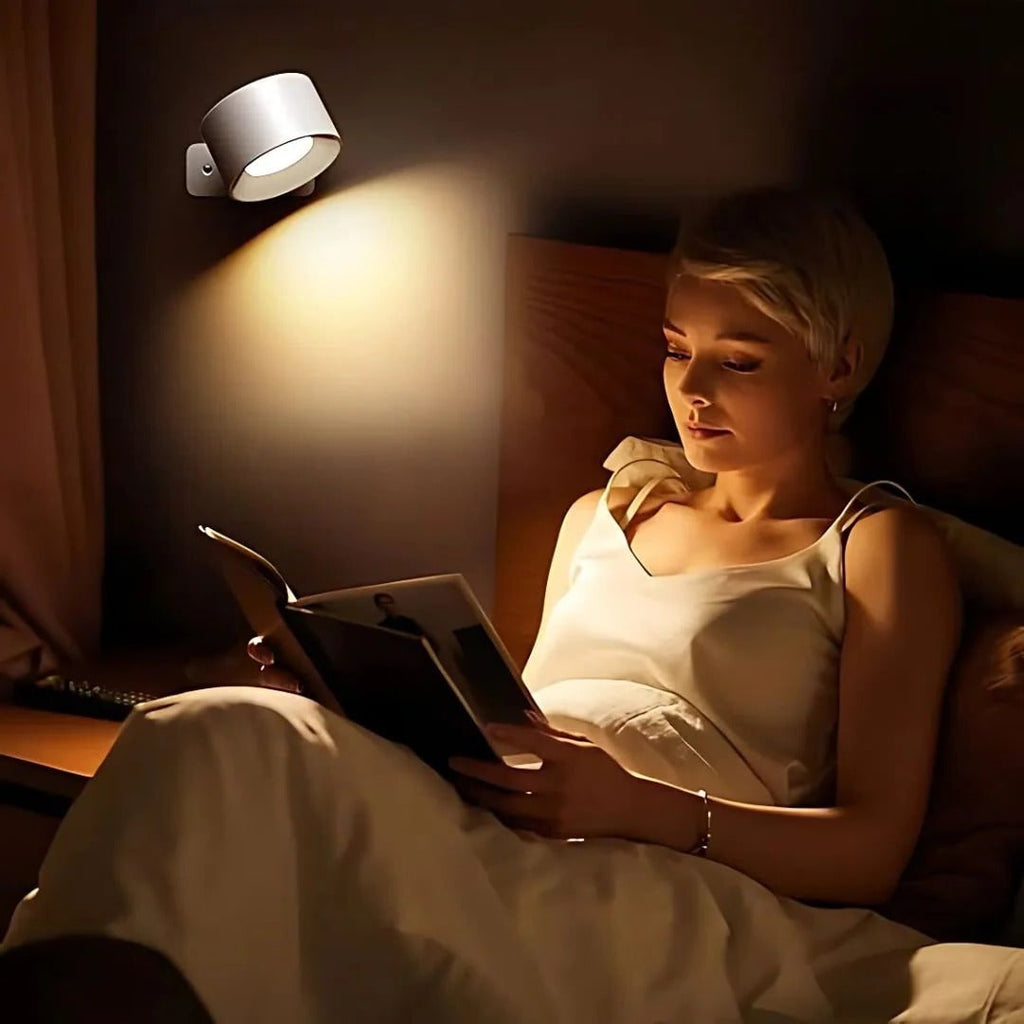 Rechargeable Wall Sconce with Modern Cordless LED Lighting and 360° Magnetic Rotation Lamp - Image 4