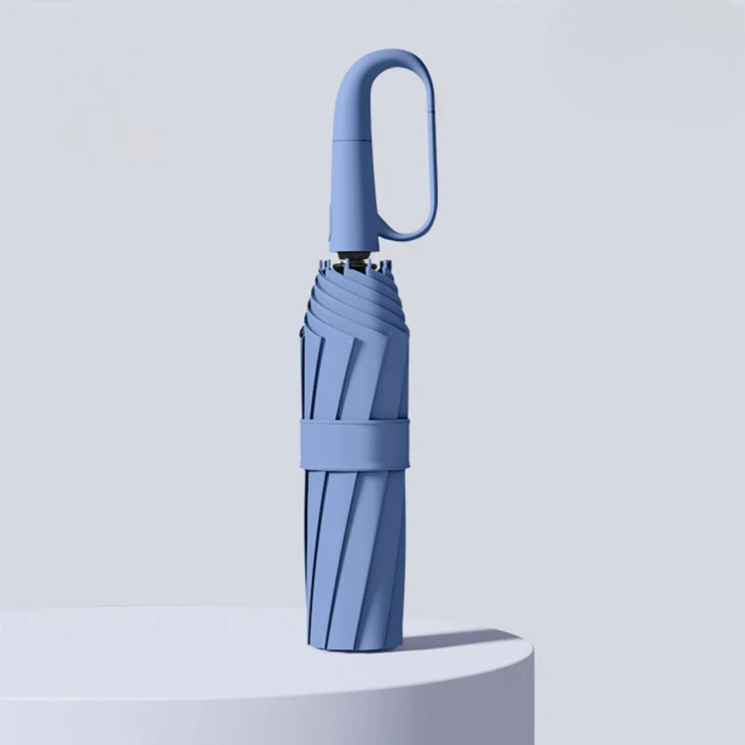 Repel Windproof Travel Umbrella with Automatic Reverse Folding and Compact Carabiner Handle - Image 2