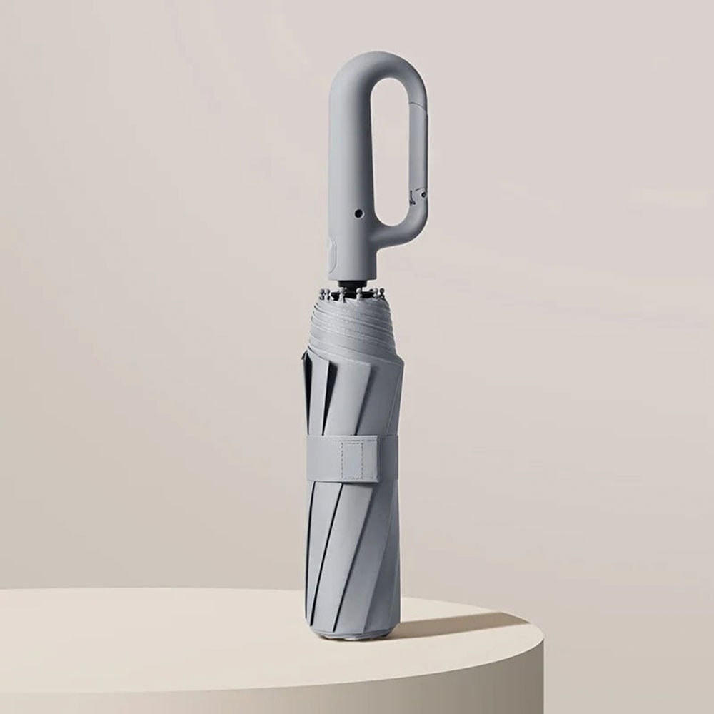 Repel Windproof Travel Umbrella with UV Blocker Compact Folding Design and Carabiner Clip - Image 2