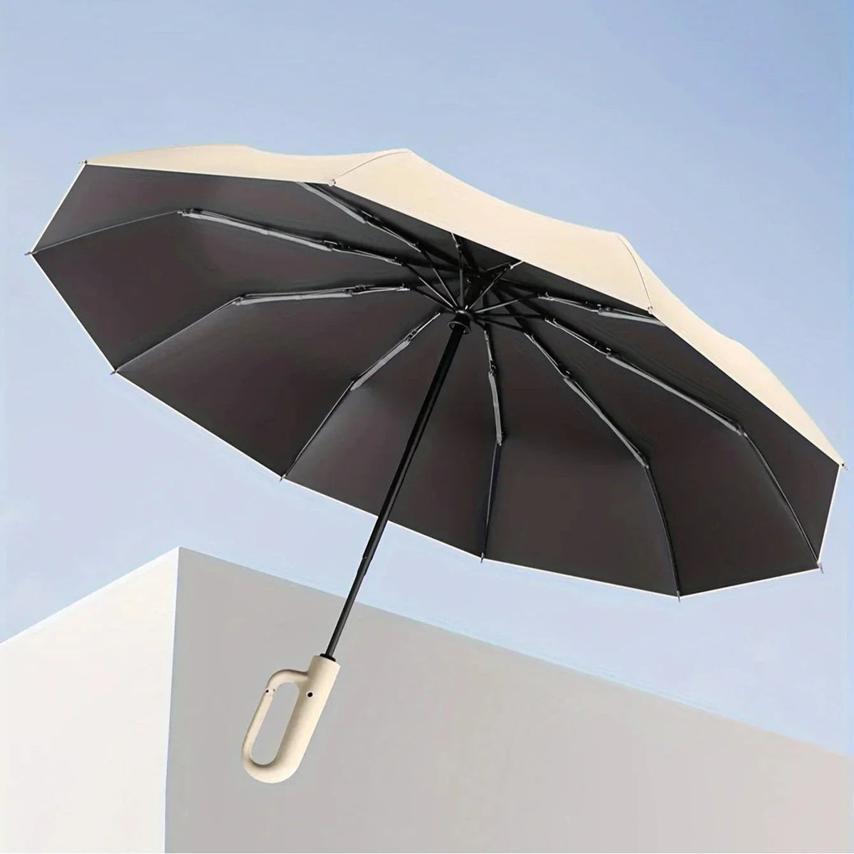 Repel Windproof Travel Umbrella with UV Blocker Compact Folding Design and Carabiner Clip - Image 5