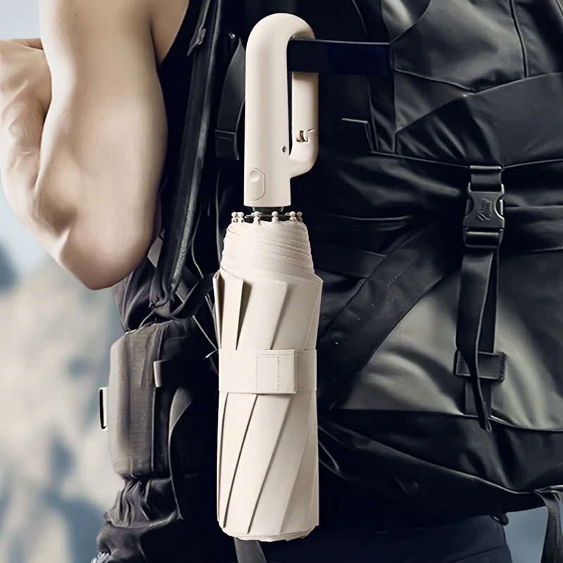 Repel Windproof Travel Umbrella with UV Blocker Compact Folding Design and Carabiner Clip - Image 6