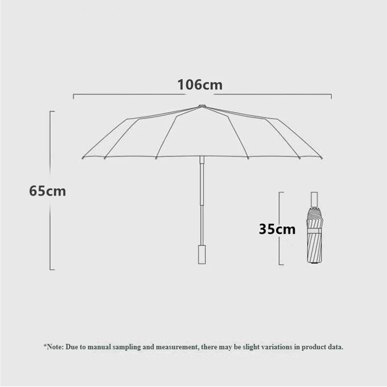 Repel Windproof Travel Umbrella with Wooden Handle and Automatic Folding - Image 14