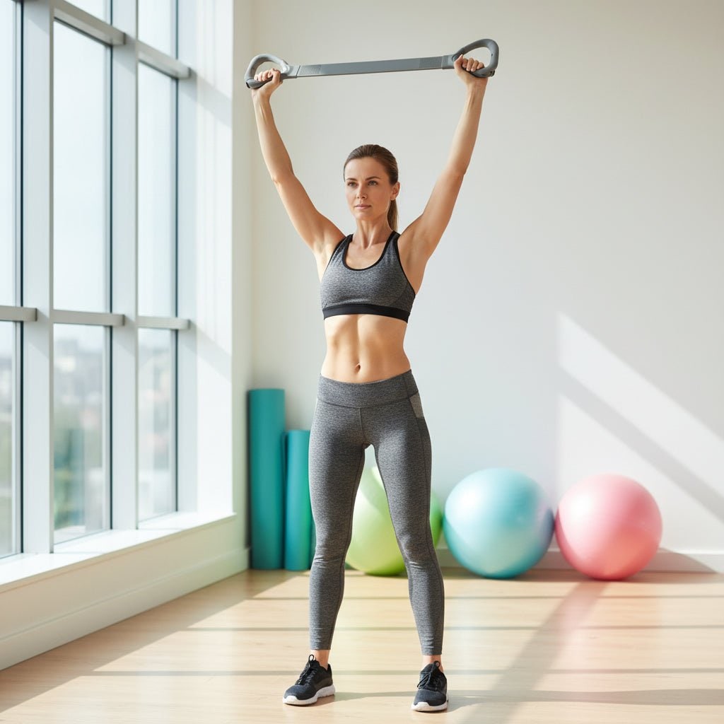 Resistance Band Exercise Figure 8 Elastic Loop Handles Portable - Image 2