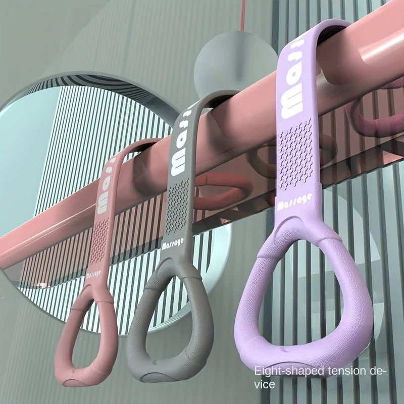 Resistance Band Exercise Figure 8 Elastic Loop Handles Portable - Image 4