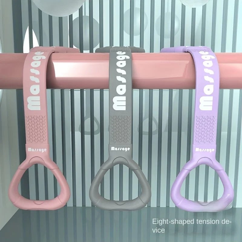 Resistance Band Exercise Figure 8 Elastic Loop Handles Portable - Image 5