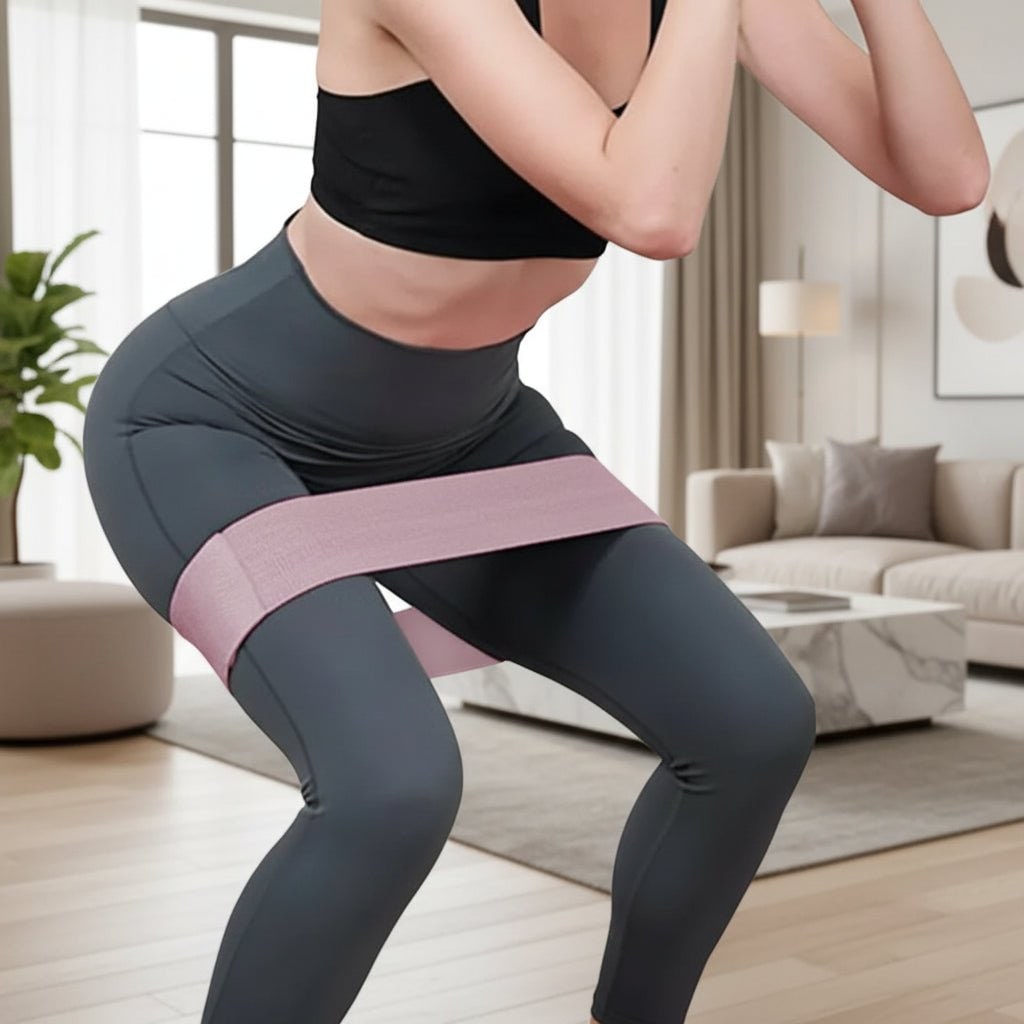 Resistance Loop Bands Glute Booty Fabric Non Slip Portable - Image 1