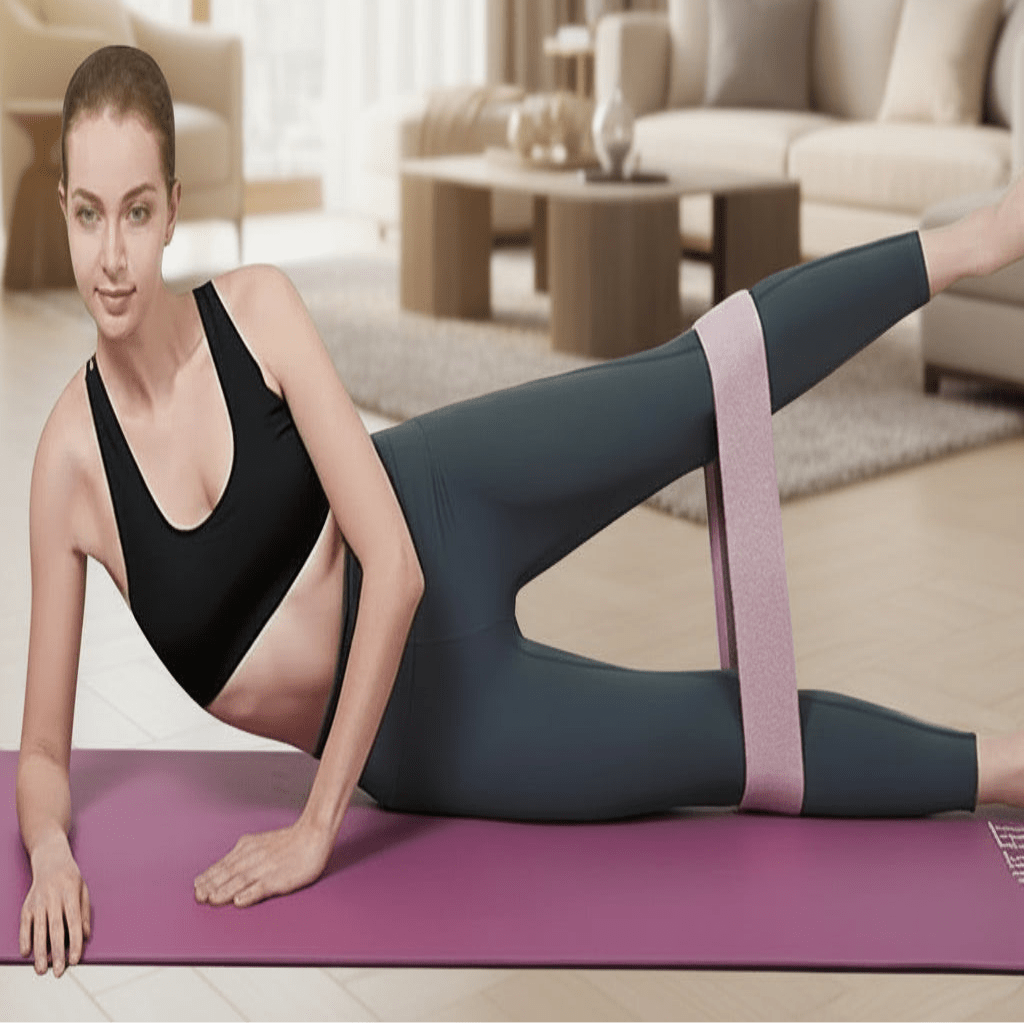 Resistance Loop Bands Glute Booty Fabric Non Slip Portable - Image 2