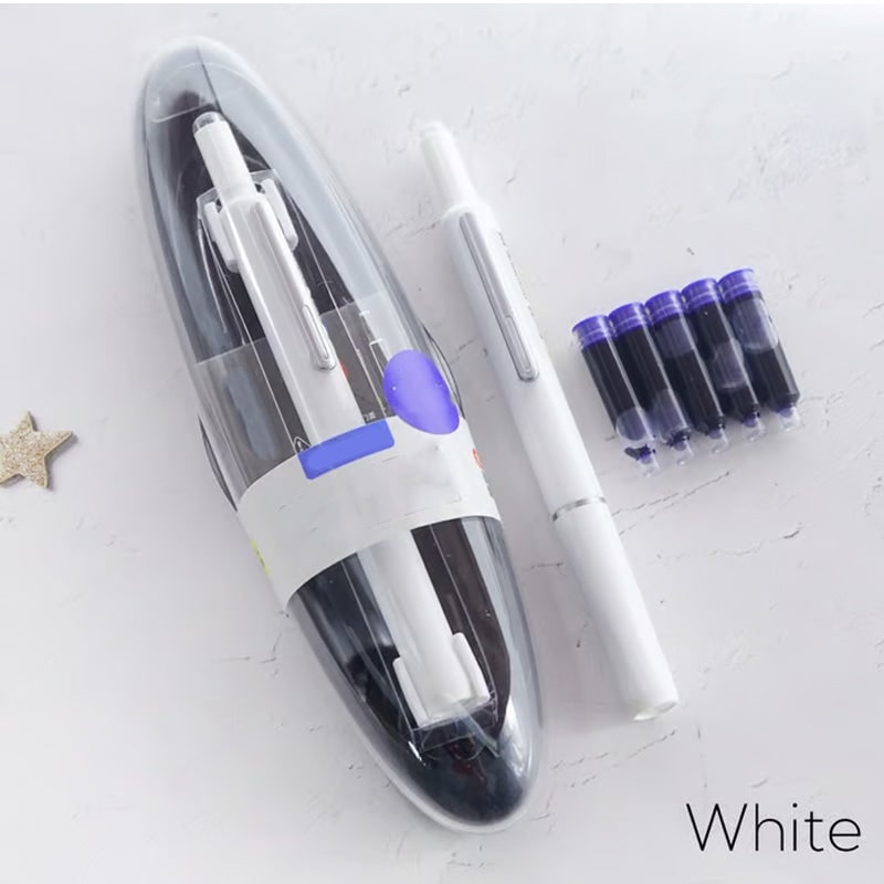 Retractable Fountain Pen with Fine Nibs Smooth Ink Flow and Pocket Clip Cartridges - Image 12