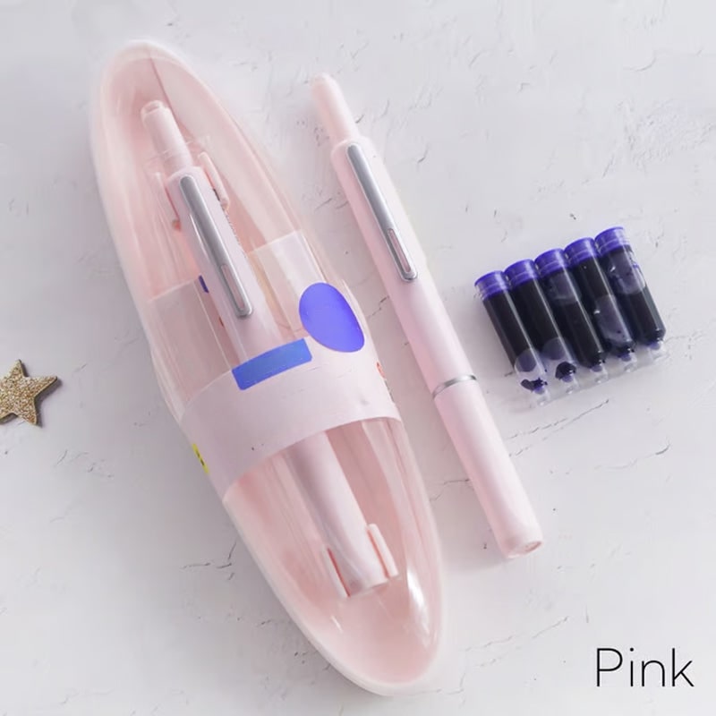 Retractable Fountain Pen with Fine Nibs Smooth Ink Flow and Pocket Clip Cartridges - Image 14