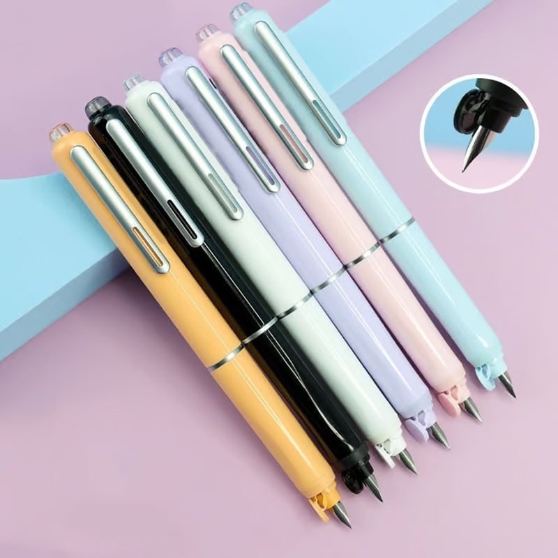 Retractable Fountain Pen with Fine Nibs Smooth Ink Flow and Pocket Clip Cartridges - Image 4