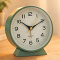 Retro Analog Alarm Clock with Non-Ticking Quartz Movement and Backlight for Bedroom or Desk - Image 1
